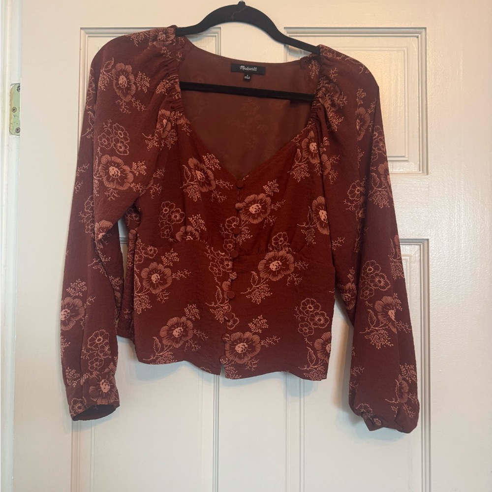 Floral Rust Top by madewell
